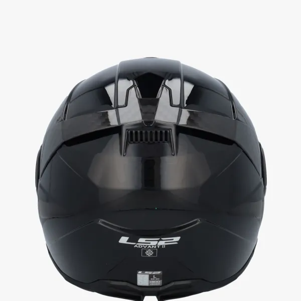 LS2 FF910 Advant II Solid Gloss Black> Systeemhelmen|Helmen Met Zonnevizier