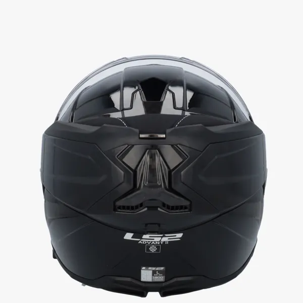 LS2 FF910 Advant II Solid Gloss Black> Systeemhelmen|Helmen Met Zonnevizier