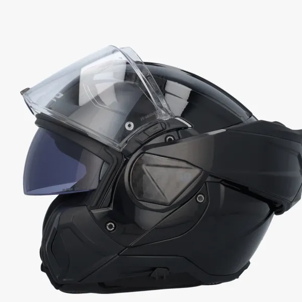 LS2 FF910 Advant II Solid Gloss Black> Systeemhelmen|Helmen Met Zonnevizier