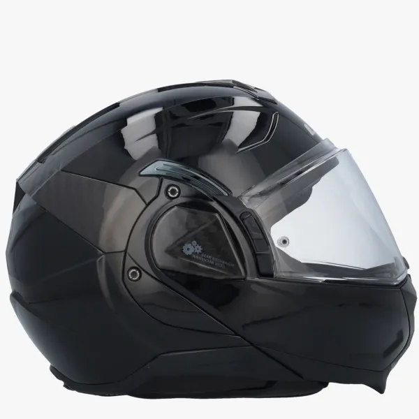 LS2 FF910 Advant II Solid Gloss Black> Systeemhelmen|Helmen Met Zonnevizier