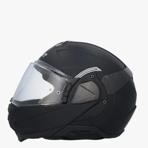 LS2 FF910 Advant II Solid Matt Black> Systeemhelmen|Helmen Met Zonnevizier