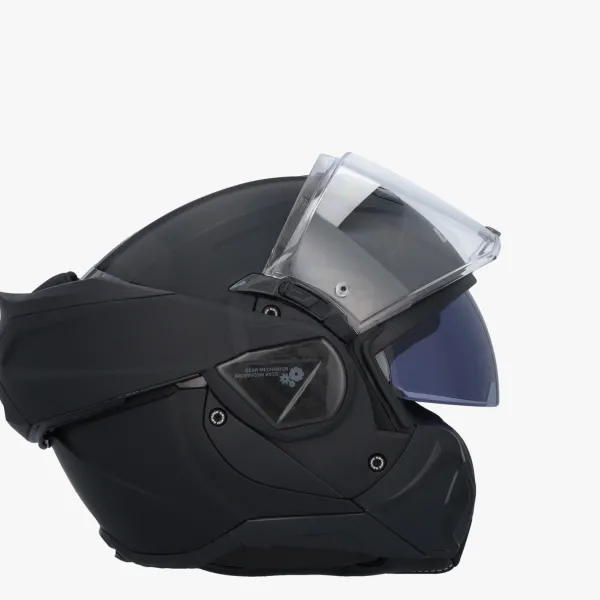 LS2 FF910 Advant II Solid Matt Black> Systeemhelmen|Helmen Met Zonnevizier
