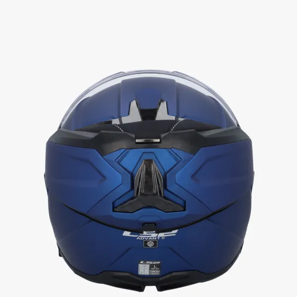 LS2 FF910 Advant II Solid Matt Navy Blue> Systeemhelmen|Helmen Met Zonnevizier