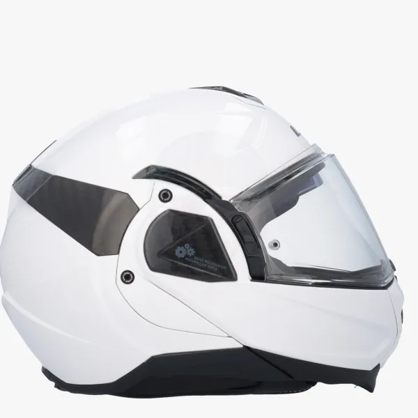 LS2 FF910 Advant II Solid White> Systeemhelmen|Helmen Met Zonnevizier