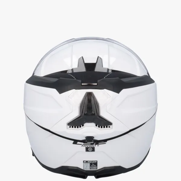 LS2 FF910 Advant II Solid White> Systeemhelmen|Helmen Met Zonnevizier
