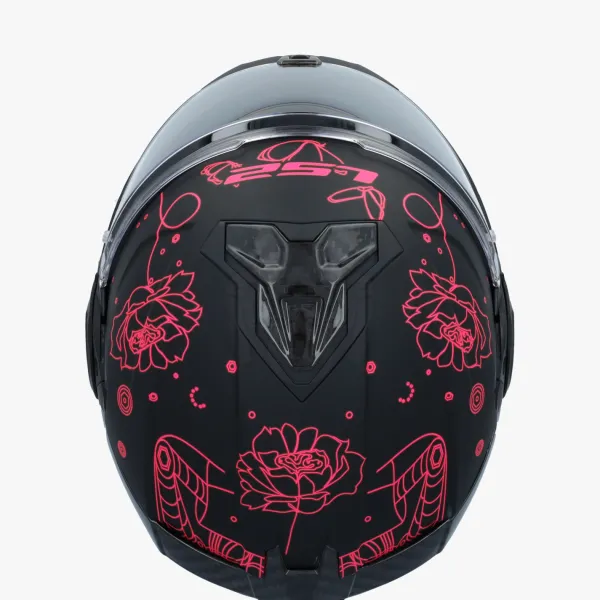 LS2 FF910 Advant II Sophia Black Pink> Systeemhelmen|Helmen Met Zonnevizier