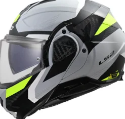 LS2 FF910 Advant II Triple Light Grey> Systeemhelmen|Helmen Met Zonnevizier