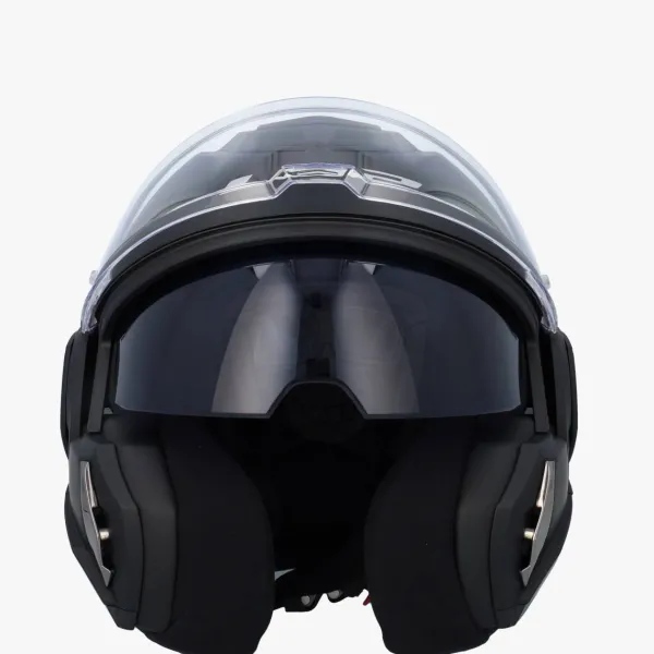LS2 FF906 Advant Solid Matt Black 06> Systeemhelmen|Helmen Met Zonnevizier