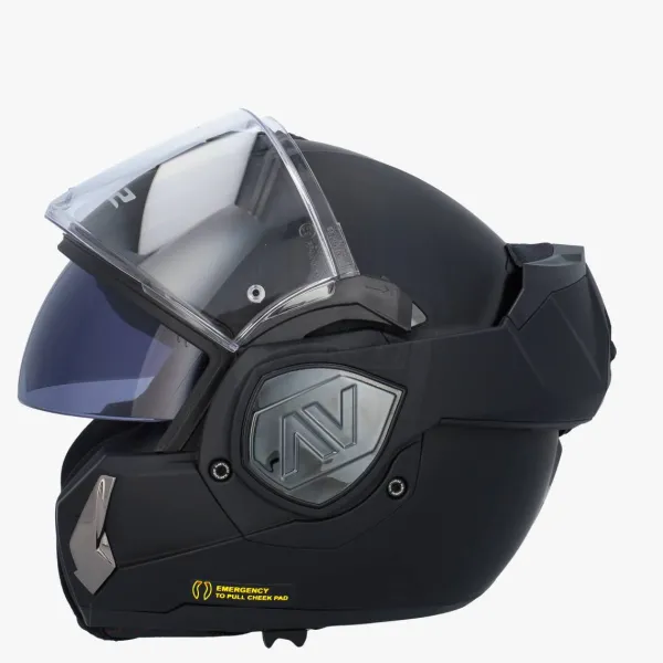 LS2 FF906 Advant Solid Matt Black 06> Systeemhelmen|Helmen Met Zonnevizier