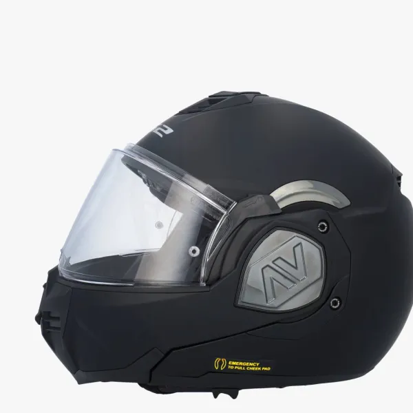 LS2 FF906 Advant Solid Matt Black 06> Systeemhelmen|Helmen Met Zonnevizier