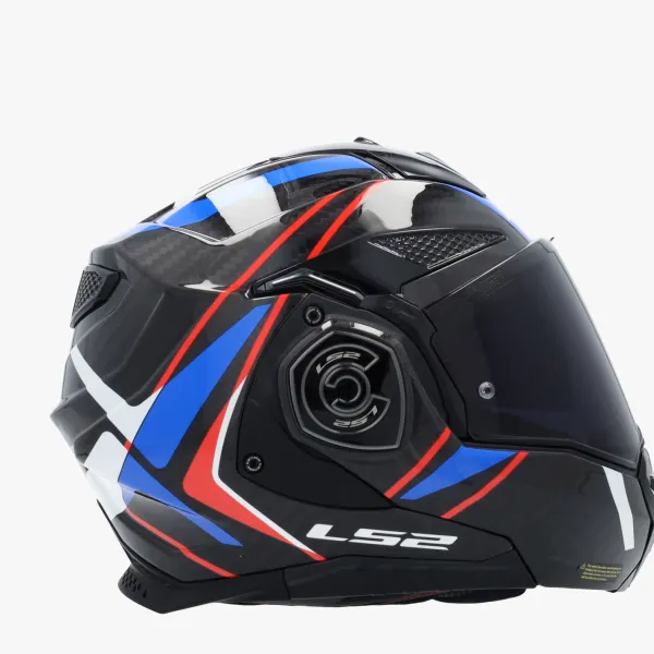 LS2 FF901 Advant X Carbon Future Ii White Blue> Systeemhelmen|Helmen Met Zonnevizier