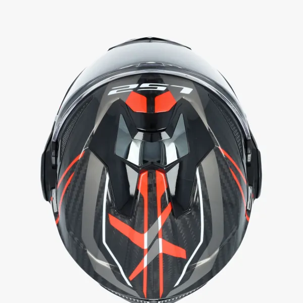 LS2 FF901 Advant X Carbon Future Ii Red> Systeemhelmen|Helmen Met Zonnevizier