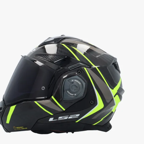LS2 FF901 Advant X Carbon Future Ii H-V Yellow> Systeemhelmen|Helmen Met Zonnevizier