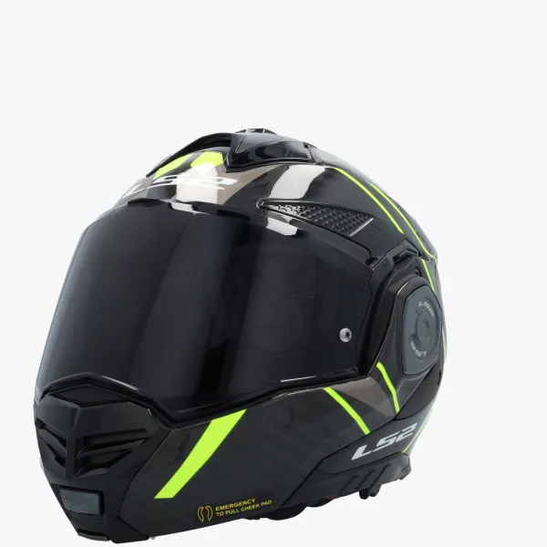 LS2 FF901 Advant X Carbon Future Ii H-V Yellow> Systeemhelmen|Helmen Met Zonnevizier