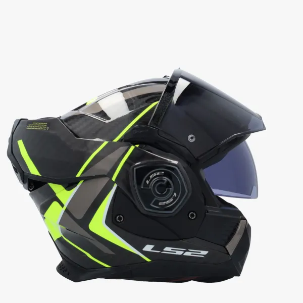 LS2 FF901 Advant X Carbon Future Ii H-V Yellow> Systeemhelmen|Helmen Met Zonnevizier
