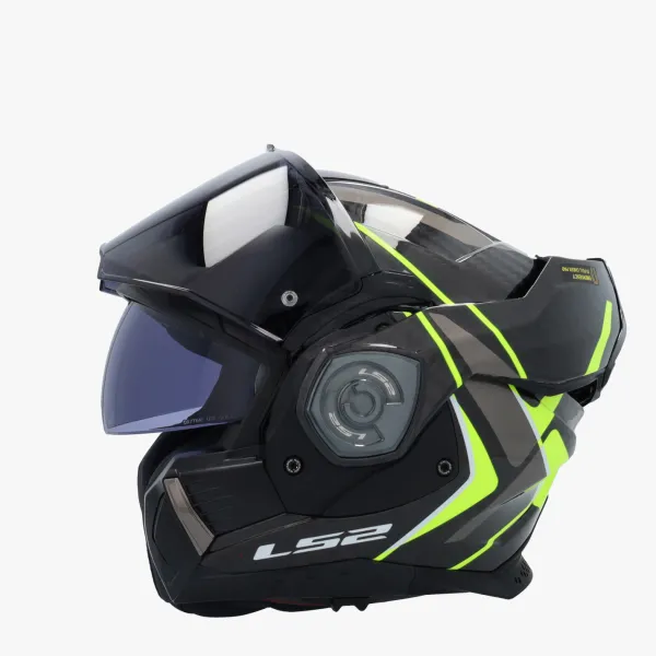 LS2 FF901 Advant X Carbon Future Ii H-V Yellow> Systeemhelmen|Helmen Met Zonnevizier