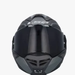 LS2 FF901 Advant X Metryk Matt Titanium 06> Systeemhelmen|Helmen Met Zonnevizier
