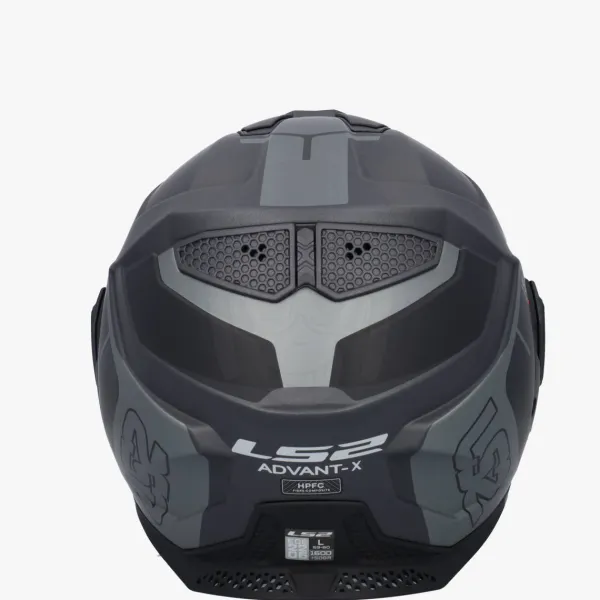 LS2 FF901 Advant X Metryk Matt Titanium 06> Systeemhelmen|Helmen Met Zonnevizier