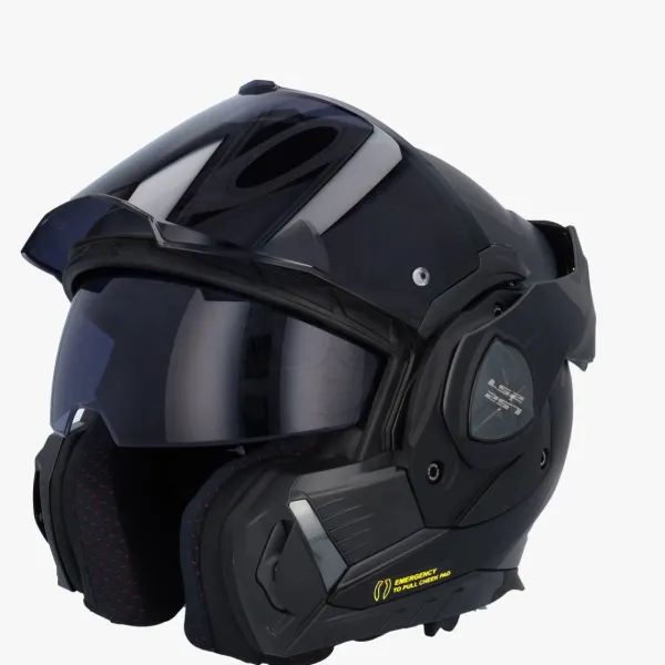 LS2 FF901 Advant X Metryk Matt Titanium 06> Systeemhelmen|Helmen Met Zonnevizier