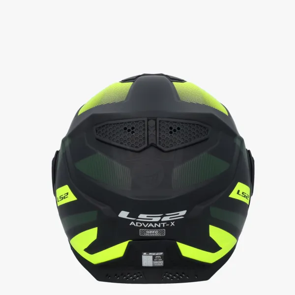 LS2 FF901 Advant X Nova Black H-V Yellow-06> Systeemhelmen|Helmen Met Zonnevizier