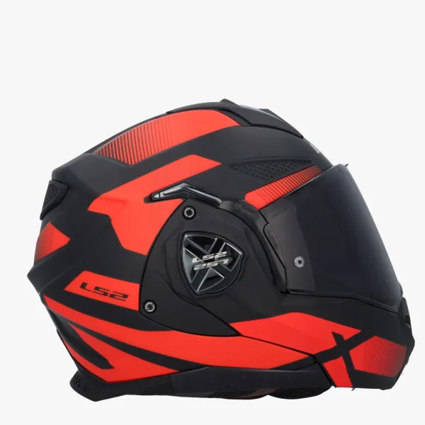 LS2 FF901 Advant X Nova Black Red-06> Systeemhelmen|Helmen Met Zonnevizier