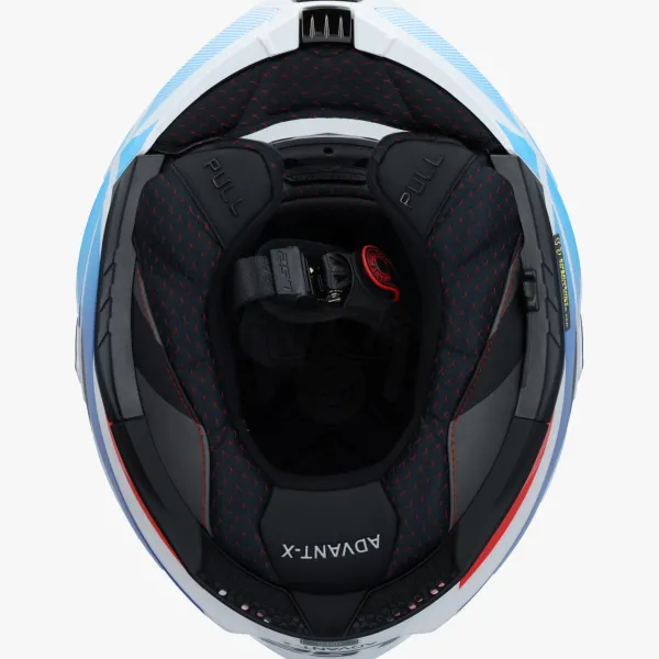 LS2 FF901 Advant X Nova White Blue Red-06> Systeemhelmen|Helmen Met Zonnevizier