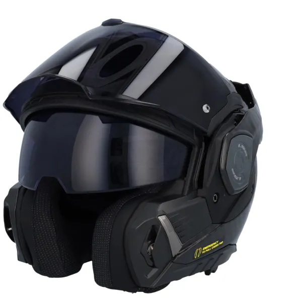 LS2 FF901 Advant X Solid Carbon 06> Systeemhelmen|Helmen Met Zonnevizier