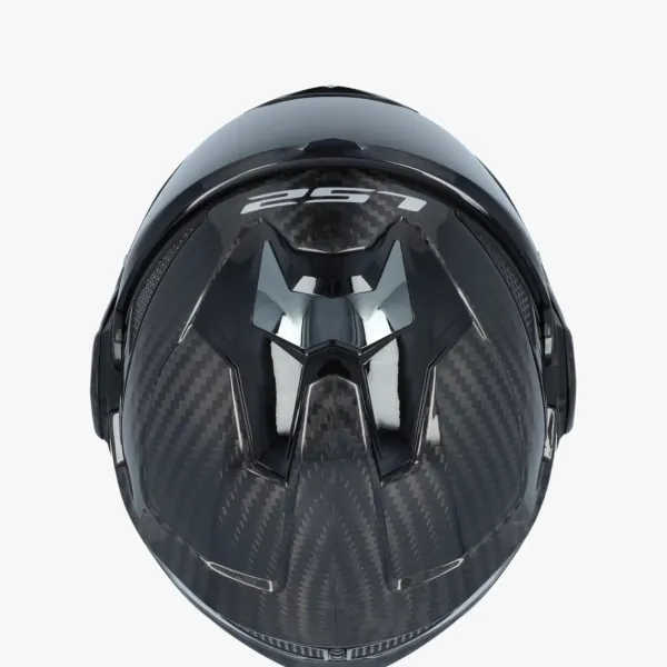 LS2 FF901 Advant X Solid Carbon 06> Systeemhelmen|Helmen Met Zonnevizier