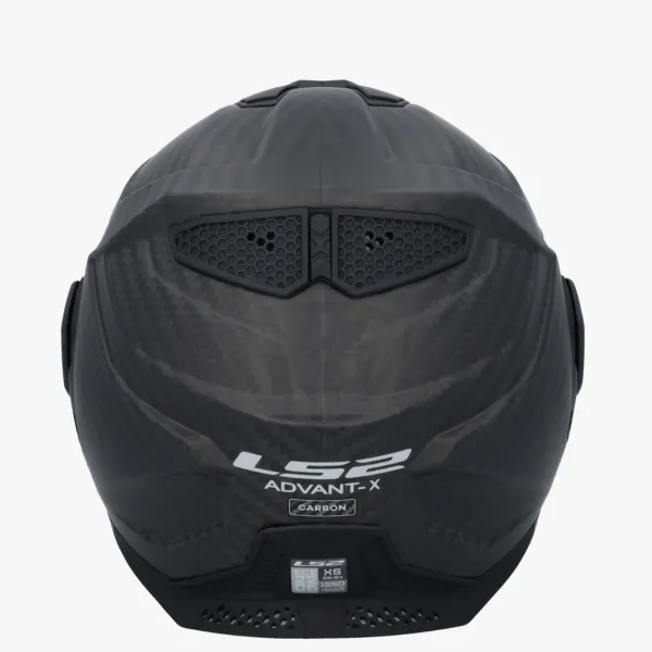 LS2 FF901 Advant X Solid Matt Carbon> Systeemhelmen|Helmen Met Zonnevizier