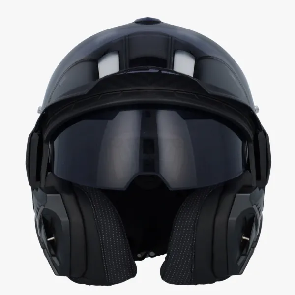 LS2 FF901 Advant X Solid Matt Carbon> Systeemhelmen|Helmen Met Zonnevizier