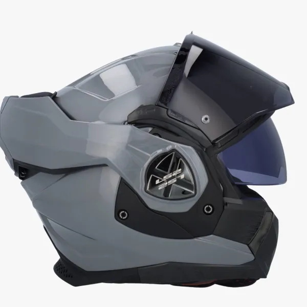 LS2 FF901 Advant X Solid Nardo Grey 06> Systeemhelmen|Helmen Met Zonnevizier