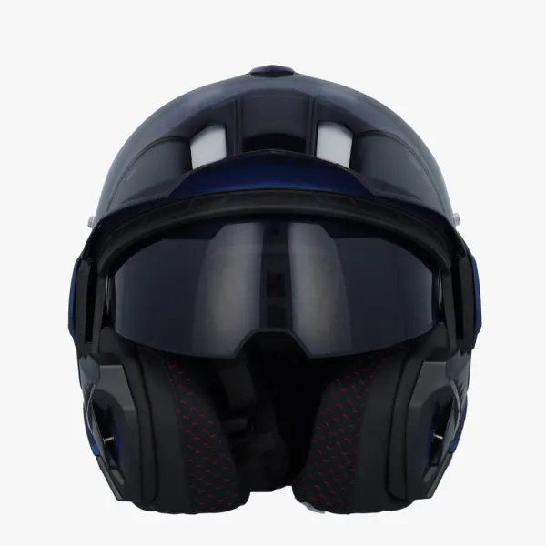 LS2 FF901 Advant X Solid Navy Blue> Systeemhelmen|Helmen Met Zonnevizier