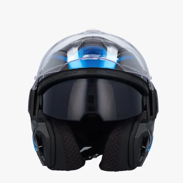 LS2 FF901 Advant X Spectrum Black Titan.Blue 06> Systeemhelmen|Helmen Met Zonnevizier