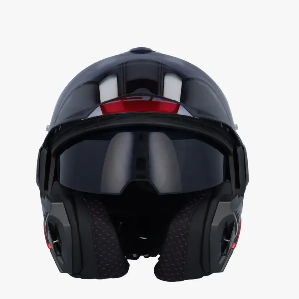 LS2 FF901 Advant X Spectrum Black White Red 06> Systeemhelmen|Helmen Met Zonnevizier