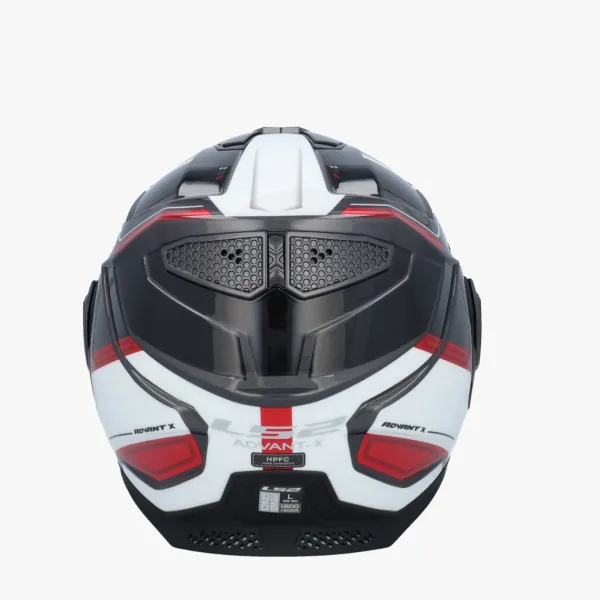 LS2 FF901 Advant X Spectrum Black White Red 06> Systeemhelmen|Helmen Met Zonnevizier
