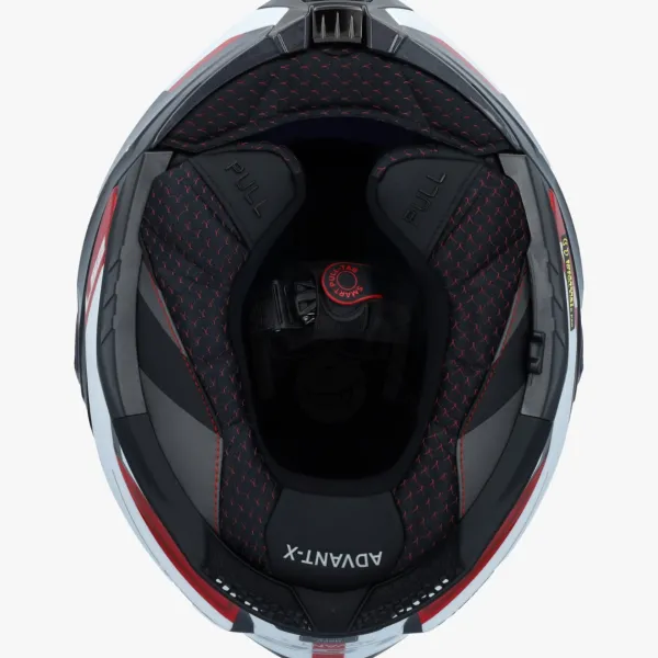 LS2 FF901 Advant X Spectrum Black White Red 06> Systeemhelmen|Helmen Met Zonnevizier