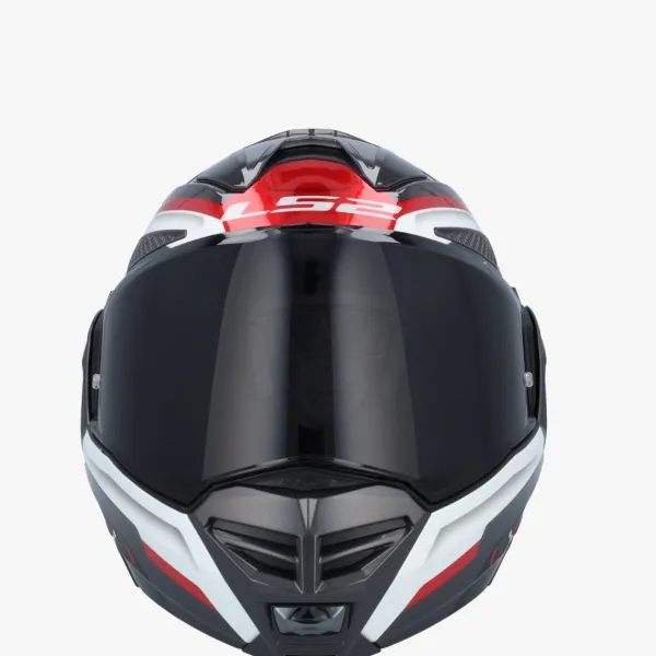 LS2 FF901 Advant X Spectrum Black White Red 06> Systeemhelmen|Helmen Met Zonnevizier