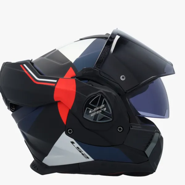 LS2 FF901 Advant X Ultra Blue Red> Systeemhelmen|Helmen Met Zonnevizier