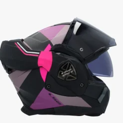 LS2 FF901 Advant X Ultra Grey Purple> Systeemhelmen|Helmen Met Zonnevizier
