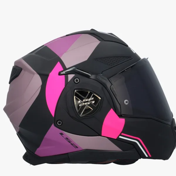 LS2 FF901 Advant X Ultra Grey Purple> Systeemhelmen|Helmen Met Zonnevizier