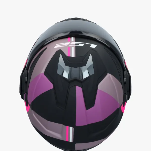 LS2 FF901 Advant X Ultra Grey Purple> Systeemhelmen|Helmen Met Zonnevizier