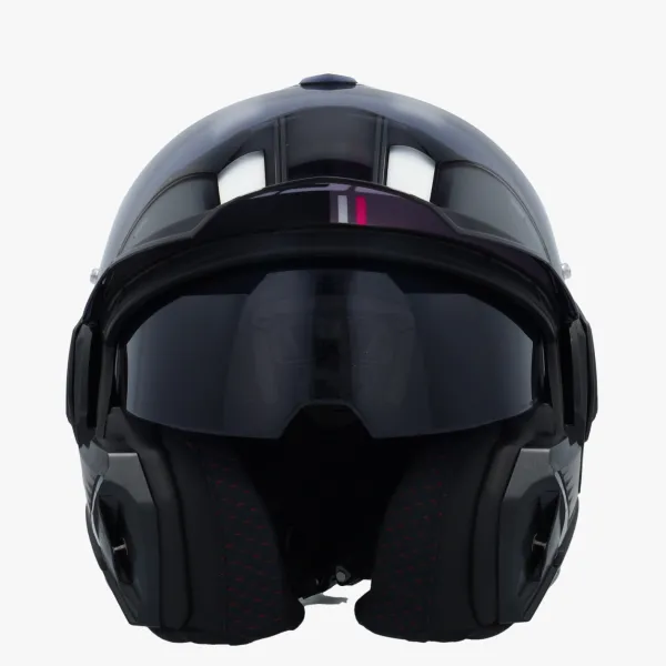 LS2 FF901 Advant X Ultra Grey Purple> Systeemhelmen|Helmen Met Zonnevizier