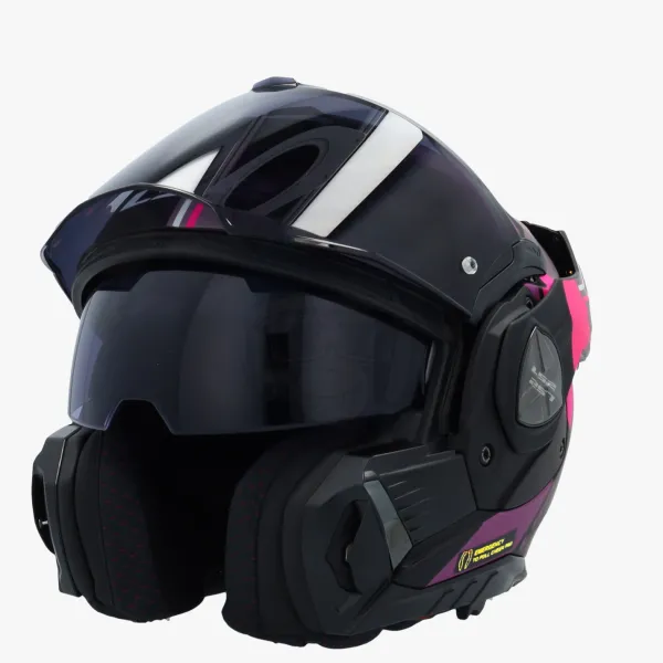 LS2 FF901 Advant X Ultra Grey Purple> Systeemhelmen|Helmen Met Zonnevizier
