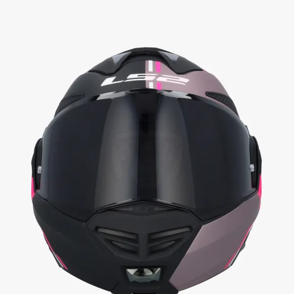 LS2 FF901 Advant X Ultra Grey Purple> Systeemhelmen|Helmen Met Zonnevizier