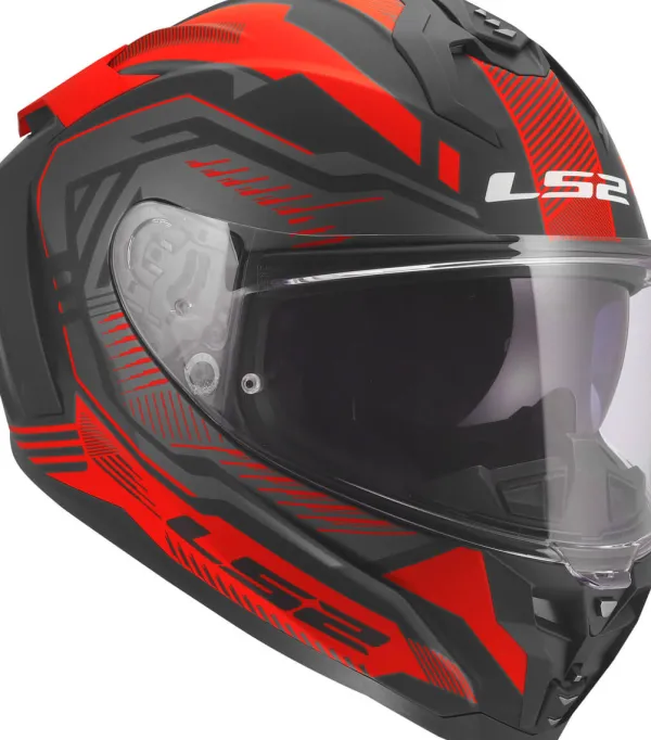 LS2 FF817 Challenger II Dravix Red> Integraalhelmen|Race Helmen