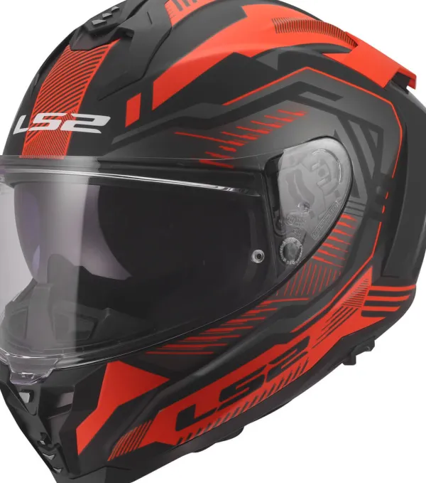 LS2 FF817 Challenger II Dravix Red> Integraalhelmen|Race Helmen