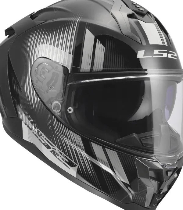 LS2 FF817 Challenger II Nitro Black Grey> Integraalhelmen|Race Helmen