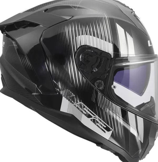 LS2 FF817 Challenger II Nitro Black Grey> Integraalhelmen|Race Helmen