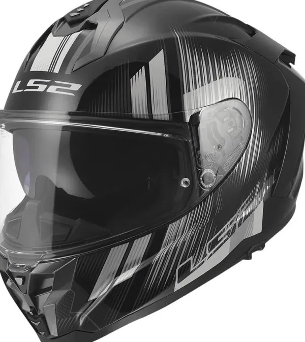 LS2 FF817 Challenger II Nitro Black Grey> Integraalhelmen|Race Helmen