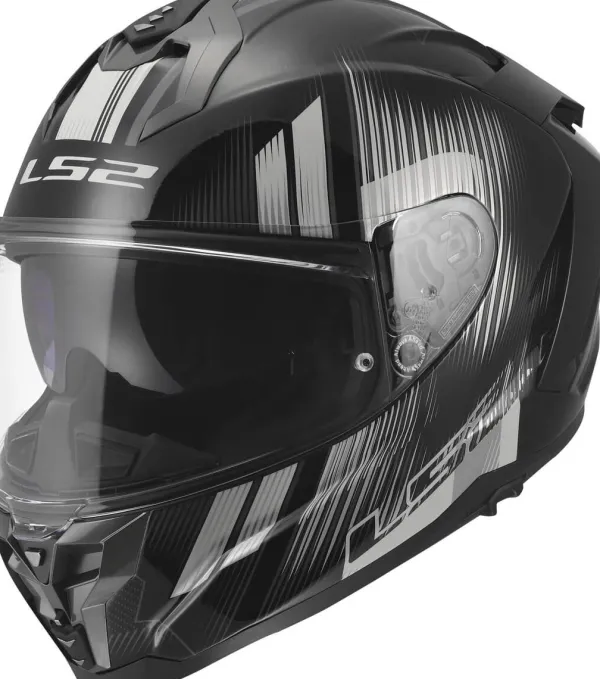 LS2 FF817 Challenger II Nitro Black Grey> Integraalhelmen|Race Helmen